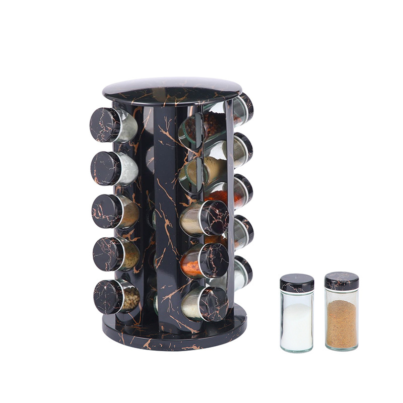 Kuhinjski stalak za začine, okretni, bez bušenja, od nehrđajućeg čelika