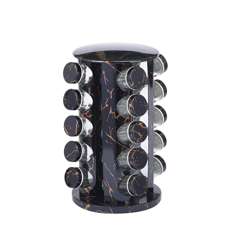 Kuhinjski stalak za začine, okretni, bez bušenja, od nehrđajućeg čelika