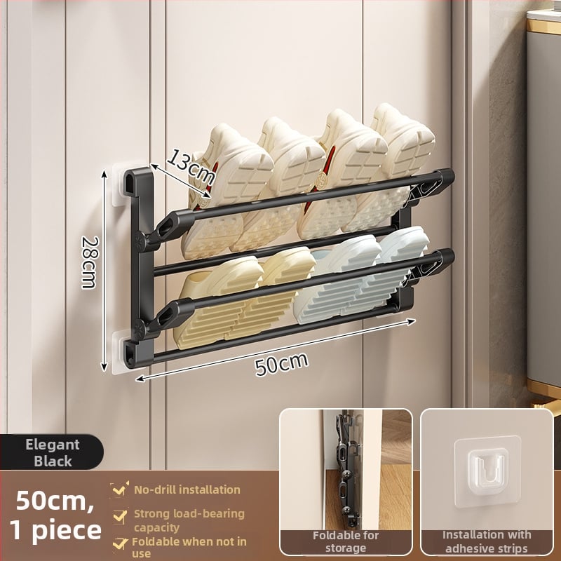 Kupaonica Zidni dvostruki plastični stalk za cipele, bez bušenja, sušenje i skladištenje