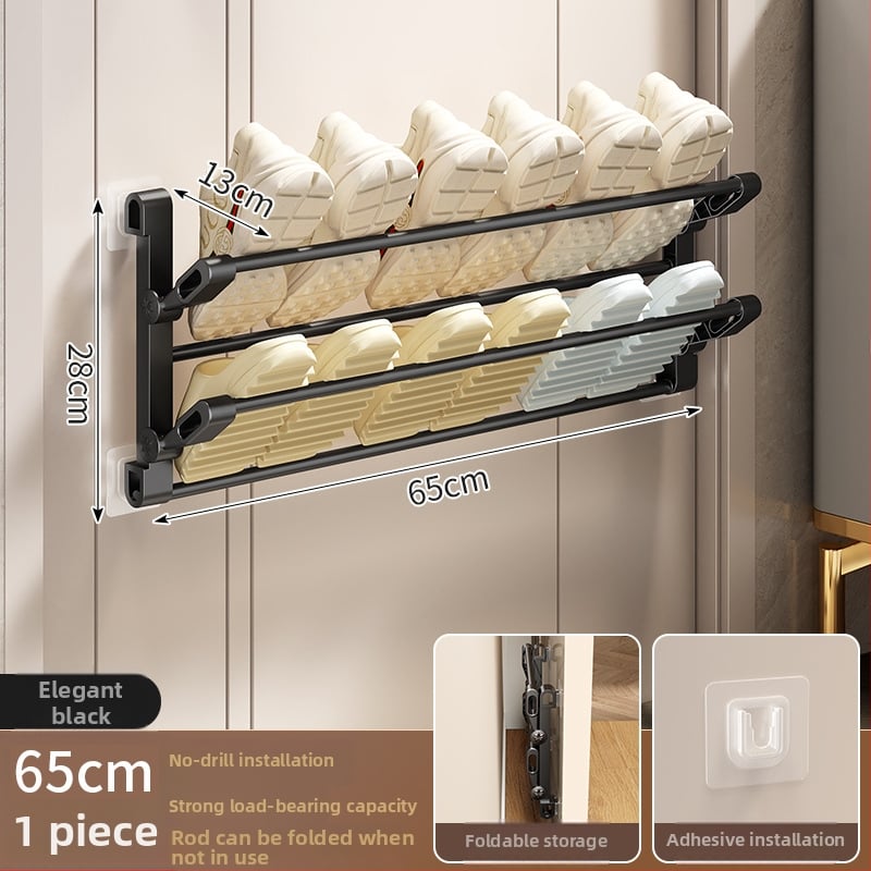 Kupaonica Zidni dvostruki plastični stalk za cipele, bez bušenja, sušenje i skladištenje