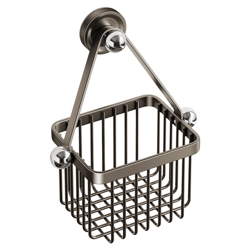 Стенно окачващ кухненски органайзер за лук, джинджифил и чесън — карбонова стомана, товар до 5 кг, покритие със спрей пластмаса, модел Cftg13999nyb