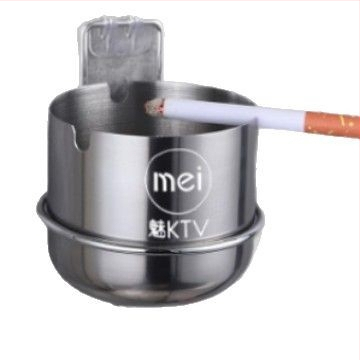 Zidna pepeljara od nehrđajućeg čelika s mogućnošću ispisa logotipa, bez probijanja