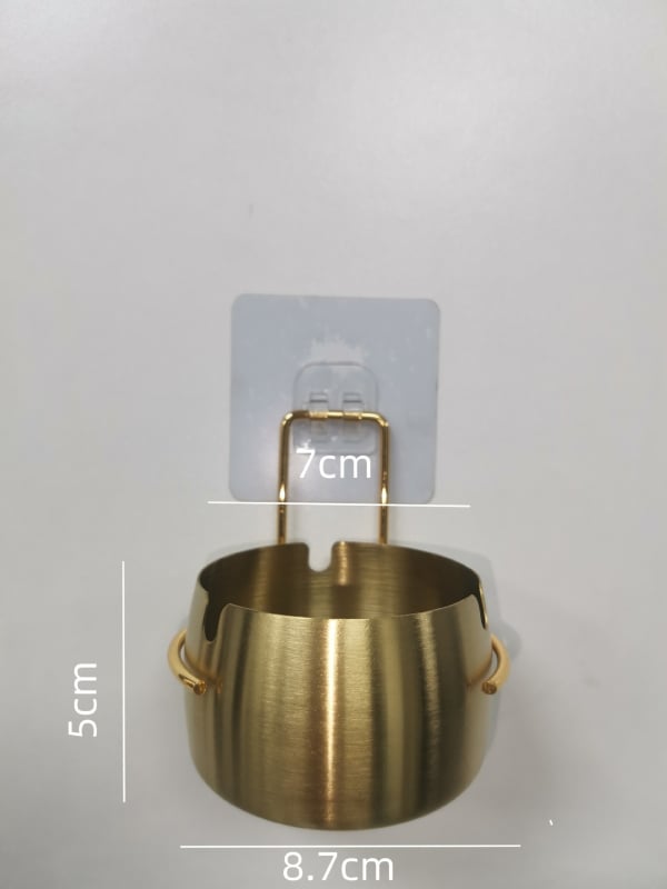 Zidna pepeljara od nehrđajućeg čelika s mogućnošću ispisa logotipa, bez probijanja