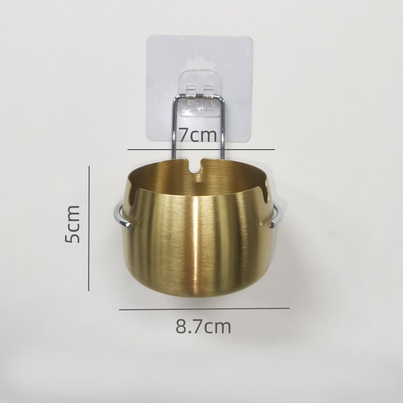 Zidna pepeljara od nehrđajućeg čelika s mogućnošću ispisa logotipa, bez probijanja