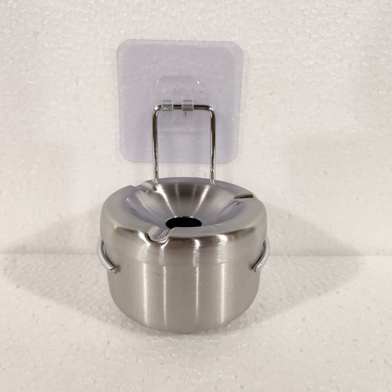 Zidna pepeljara od nehrđajućeg čelika s mogućnošću ispisa logotipa, bez probijanja