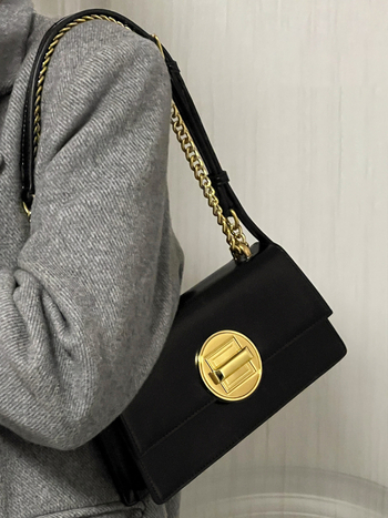 Unisex torbica za pazuh s lancem i kopčom, PU materijal, crossbody dizajn, zima 2024, podstava od dvostruke kože