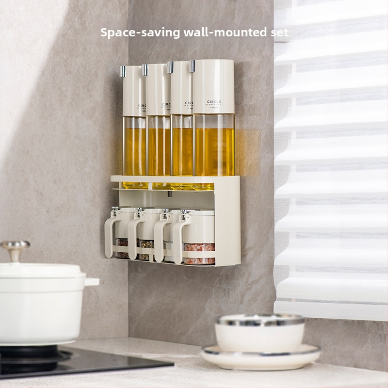 Zidni stalak za začine od nehrđajućeg čelika – kuhinja, pohranjivanje bočica sa začinima, montaža bez bušenja