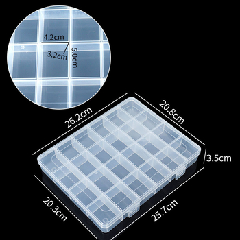 Cutie de depozitare cu 24 compartimente, protecție la praf, plastic PP, cu capac, pentru scule, echipamente hardware, accesorii pescuit și componente electronice