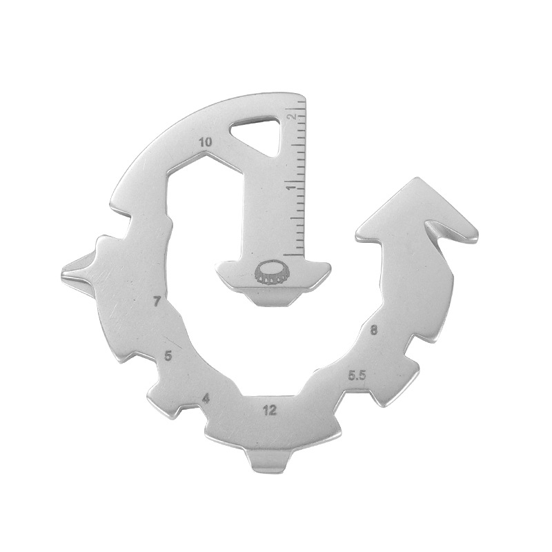 EDC karta 15 u 1 — nehrđajući čelik, višenamjenski alat za vanjsku upotrebu, dom i zbirku