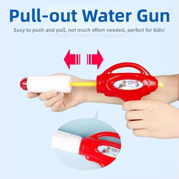 Πυροβόλο νερού με ιμάντες πλάτης - Πλαστικό παιχνίδι νερού για παιδιά 4–6 ετών, 3C πιστοποιημένο