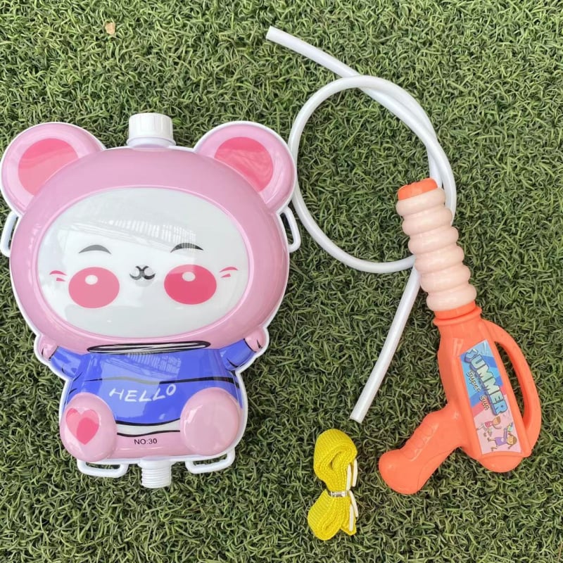 Πυροβόλο νερού με ιμάντες πλάτης - Πλαστικό παιχνίδι νερού για παιδιά 4–6 ετών, 3C πιστοποιημένο