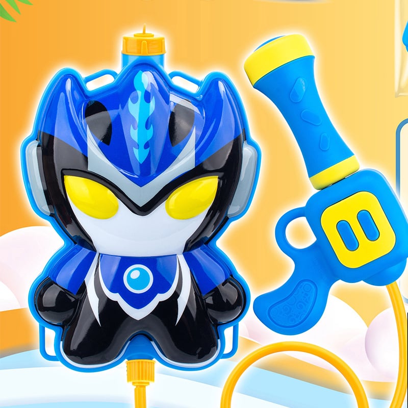 Πυροβόλο νερού με ιμάντες πλάτης - Πλαστικό παιχνίδι νερού για παιδιά 4–6 ετών, 3C πιστοποιημένο