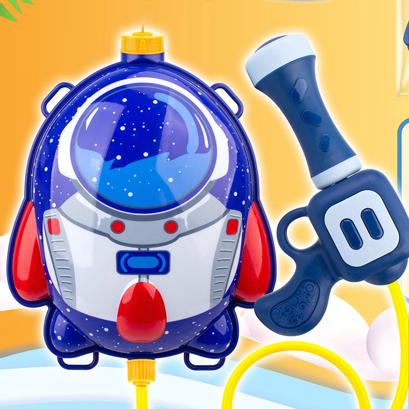 Πυροβόλο νερού με ιμάντες πλάτης - Πλαστικό παιχνίδι νερού για παιδιά 4–6 ετών, 3C πιστοποιημένο