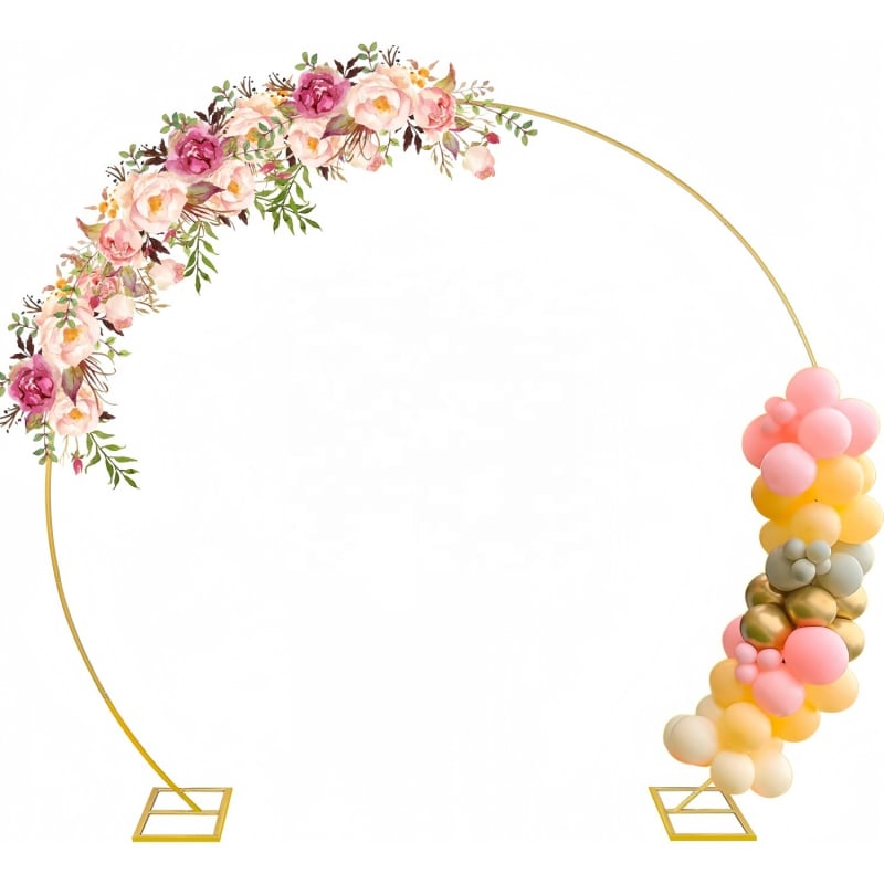 Fém lufiarch keret, vasból készült, testreszabható, esküvőkhöz, márka Sinjoy, karton csomagolás