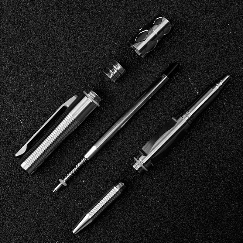 Taktičko pero HWZBBEN BI006 | Titanijev spoj i volframsko čelik, Samozaštita, Osvjetljenje, Preživljavanje