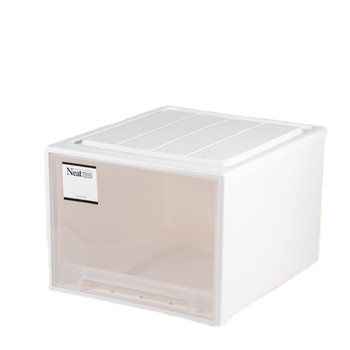 Kutija za pohranu s ladicama, japanskog stila, model 1801, kapacitet 65 L, plast, otporna na vlagu, za garderobu