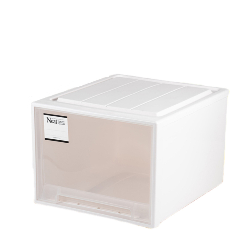 Kutija za pohranu s ladicama, japanskog stila, model 1801, kapacitet 65 L, plast, otporna na vlagu, za garderobu