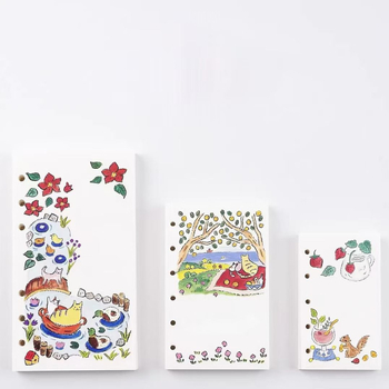 Agendă cu pagini interioare din pulpă de lemn brut, 40 de foi, foi detașabile pentru înlocuire