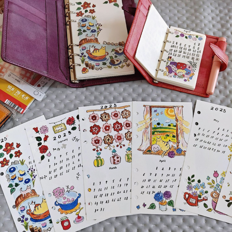 Agendă cu pagini interioare din pulpă de lemn brut, 40 de foi, foi detașabile pentru înlocuire