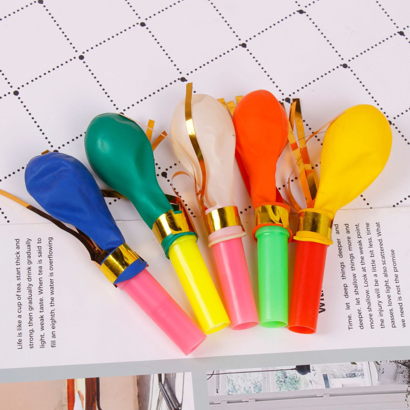 Latex balon s zviždaljkom, okrugli oblik, bez otisnutog loga, više specifikacija