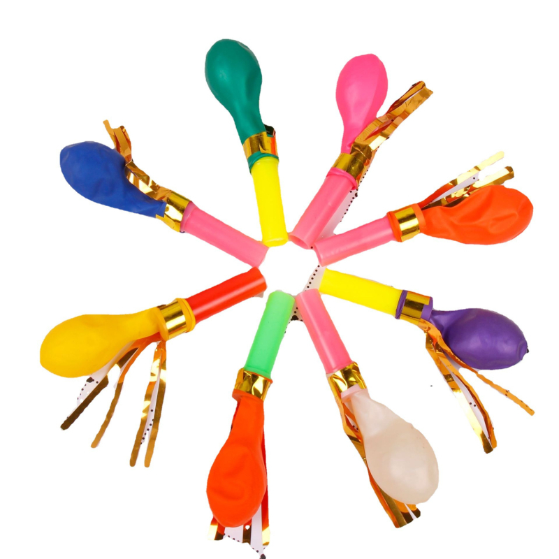 Latex balon s zviždaljkom, okrugli oblik, bez otisnutog loga, više specifikacija