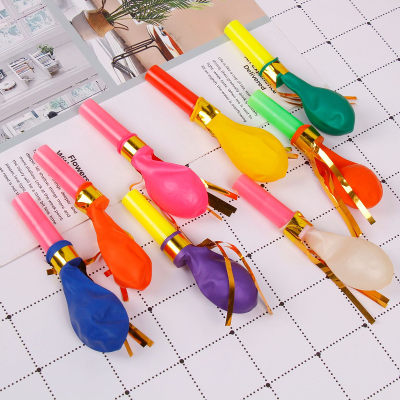 Latex balon s zviždaljkom, okrugli oblik, bez otisnutog loga, više specifikacija