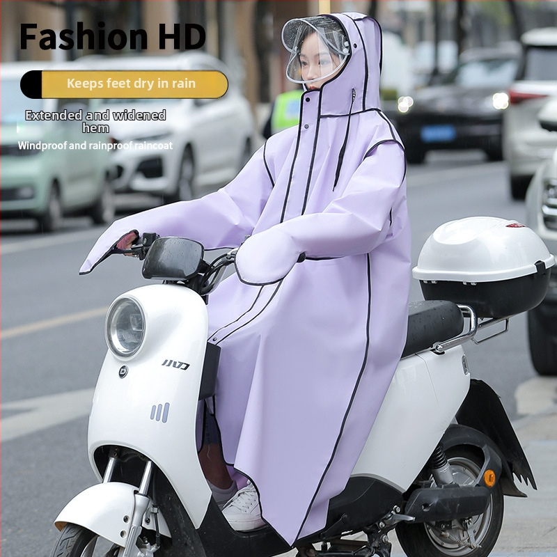 Cartoon-style EVA αδιάβροχο poncho για ενήλικες, κατάλληλο για μοτοσικλέτα/ηλεκτρικό αυτοκίνητο, με δυνατότητα προσαρμογής