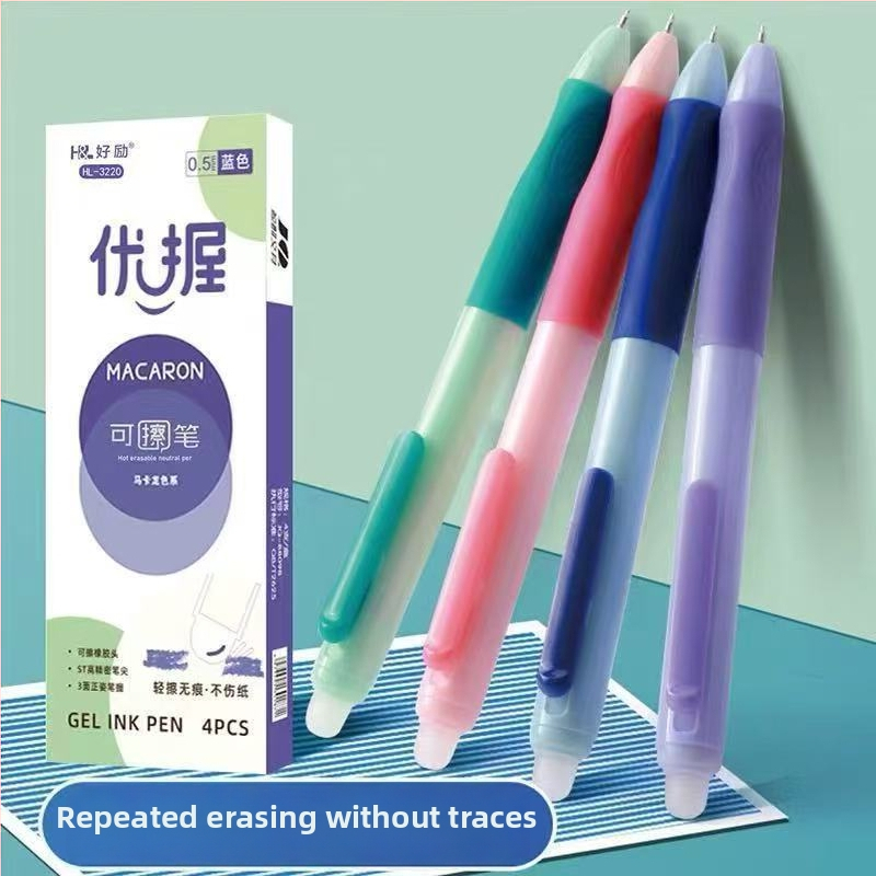 Διαγραψιμό στυλό γέλης με μελάνι βάσης νερού, ατσάλινο άκρο, πατητός μηχανισμός