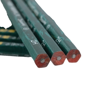 Drvene olovke za crtanje, set od 12 komada u kutiji, razne tvrdosti HB, 2H, 3H, B, 2B, 4B, 6B; pogodne za djecu i učenike.