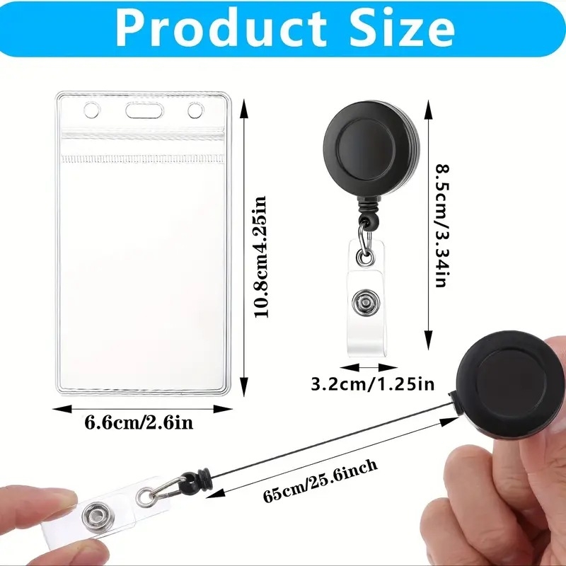Prozirni PVC držač kartice, kartični džep, moderan minimalistički stil
