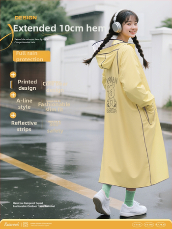 Пончо за велосипед за възрастни, PVC плат, PU водоустойчив слой – за един човек