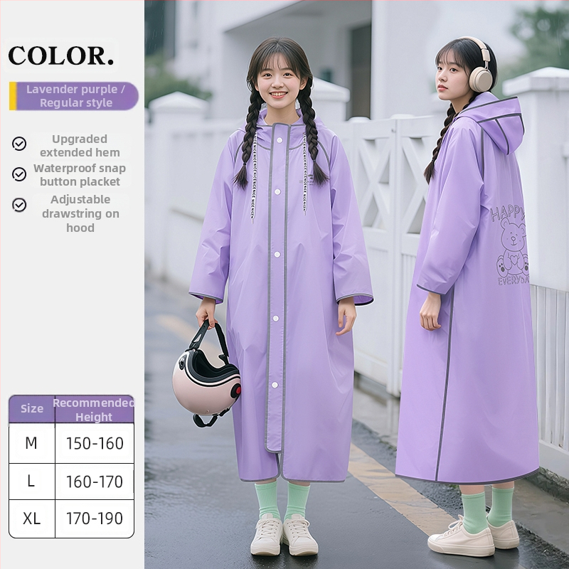 Пончо за велосипед за възрастни, PVC плат, PU водоустойчив слой – за един човек