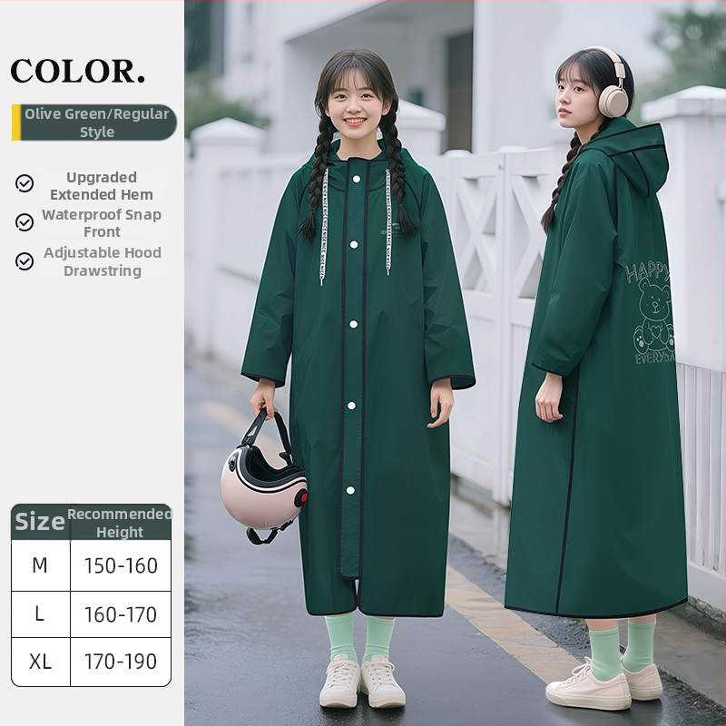 Пончо за велосипед за възрастни, PVC плат, PU водоустойчив слой – за един човек