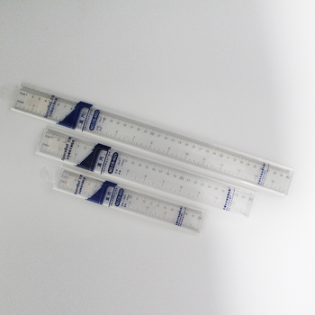 Prozirno PS ravnalo za crtanje, školske potrepštine, model SP CB-4020/4028, težina 100 g, materijal PS, pakiranje PVC, jedinica cm