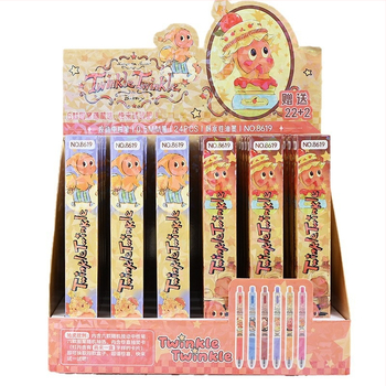 Στυλό gel με ατσάλινο άκρο, πλαστικό περίβλημα, μηχανισμός πατήματος, σε κουτί