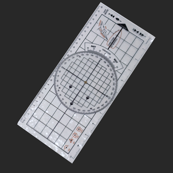 Ναυτιλιακός παραλληλικός χάρακας για τη μέτρηση χαρτών, πλαστικός, ορθογώνιος, βάρος 30, δυνατότητα επεξεργασίας/προσαρμογής