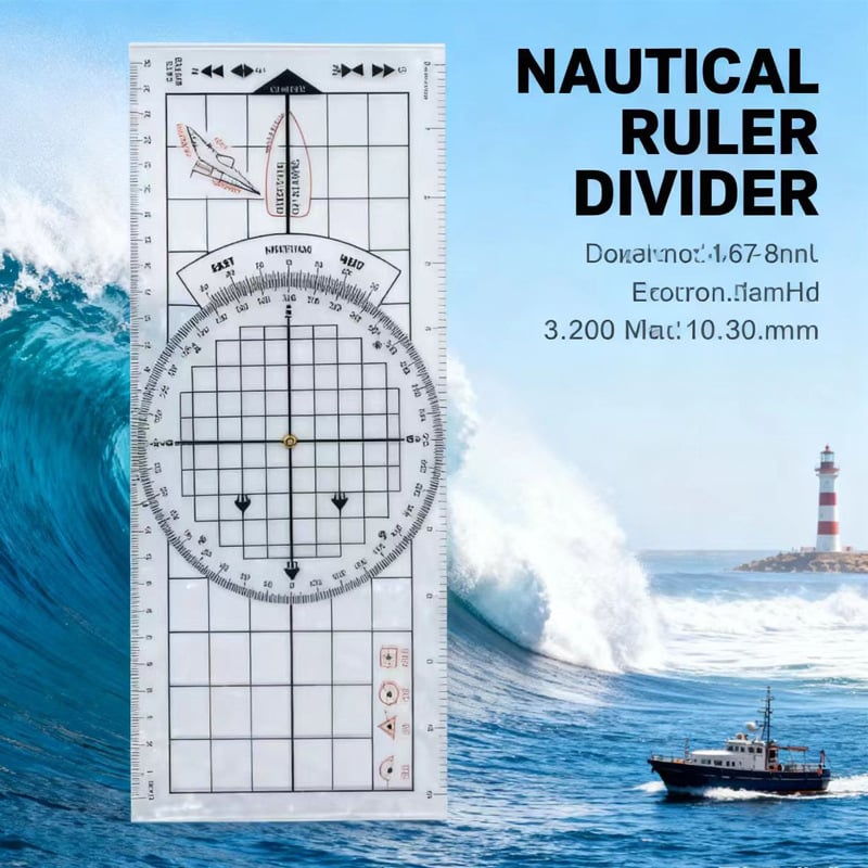 Ναυτιλιακός παραλληλικός χάρακας για τη μέτρηση χαρτών, πλαστικός, ορθογώνιος, βάρος 30, δυνατότητα επεξεργασίας/προσαρμογής