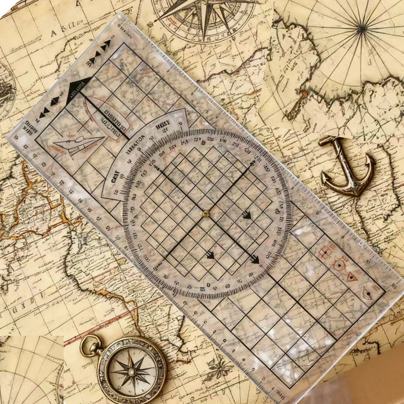 Ναυτιλιακός παραλληλικός χάρακας για τη μέτρηση χαρτών, πλαστικός, ορθογώνιος, βάρος 30, δυνατότητα επεξεργασίας/προσαρμογής