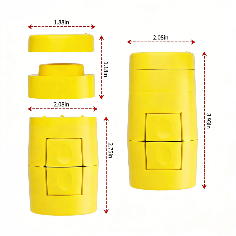 Otvarač ljuske jajeta 2-u-1 - PVC, injekcijsko oblikovanje, moderni minimalistički stil, plastični list
