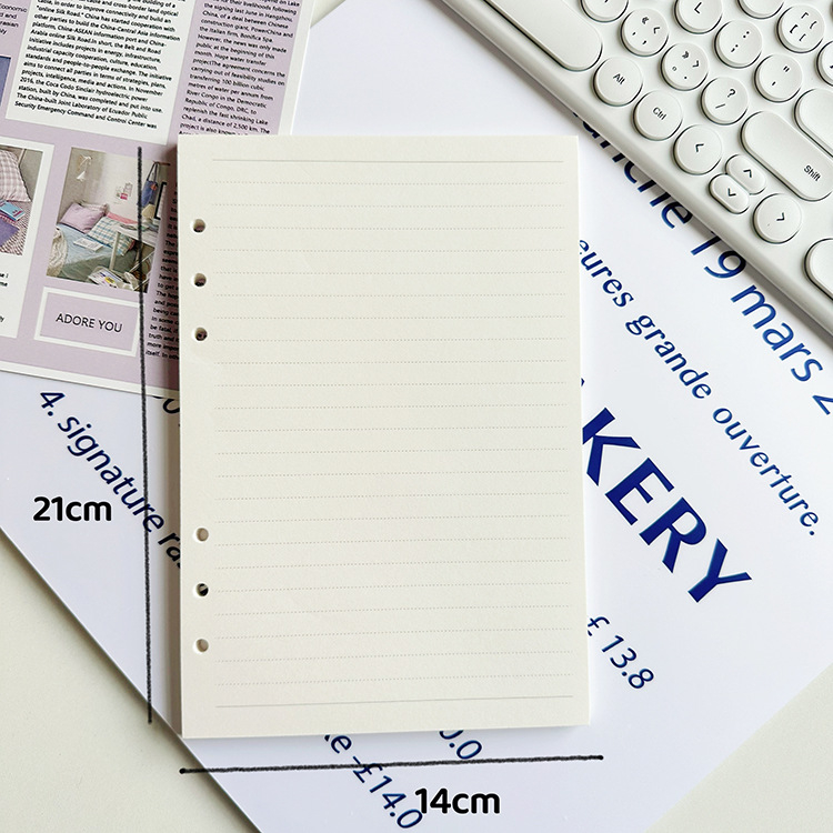 Mega Day M-3 komplet bilježnica s prozirnim PVC omotom, 6 rupa, 45 stranica, mogućnost logotipa