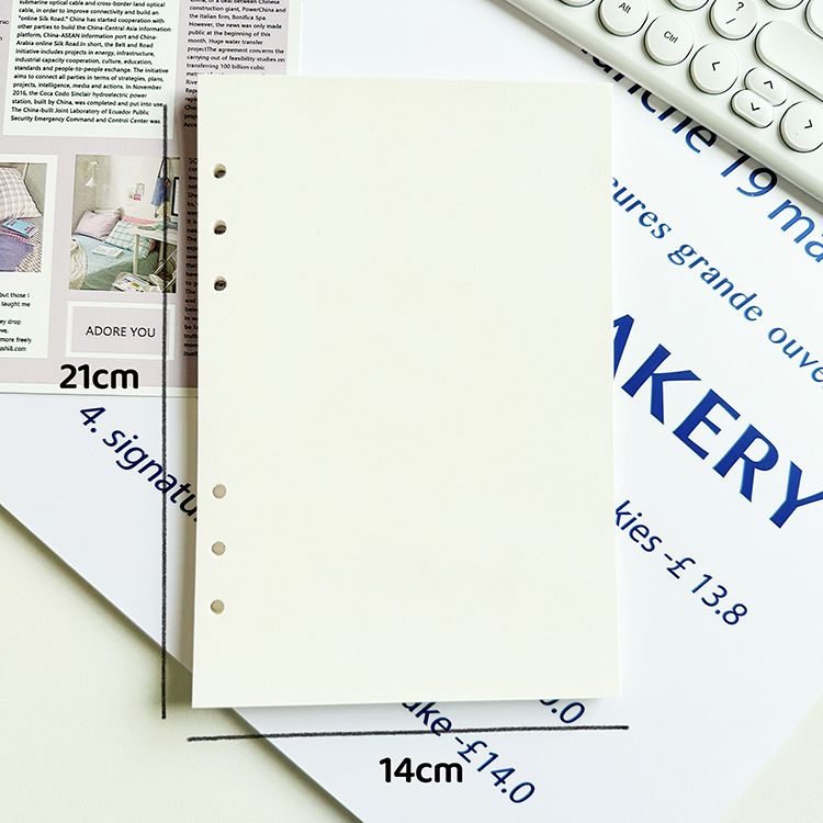 Mega Day M-3 komplet bilježnica s prozirnim PVC omotom, 6 rupa, 45 stranica, mogućnost logotipa