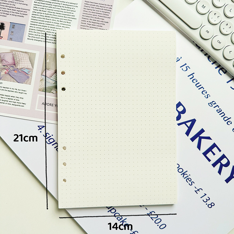 Mega Day M-3 komplet bilježnica s prozirnim PVC omotom, 6 rupa, 45 stranica, mogućnost logotipa