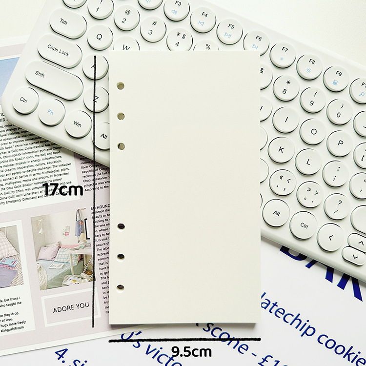 Mega Day M-3 komplet bilježnica s prozirnim PVC omotom, 6 rupa, 45 stranica, mogućnost logotipa