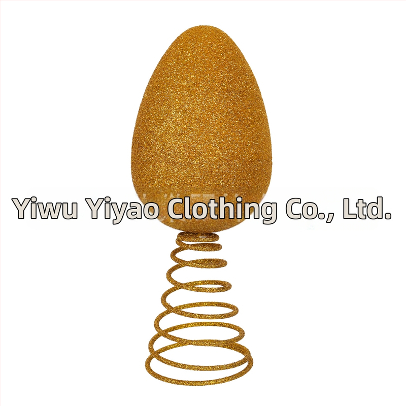 Украса за елха – Пасхален мотив с ивици, върхова украса за коледно дърво, модерен минималистичен стил