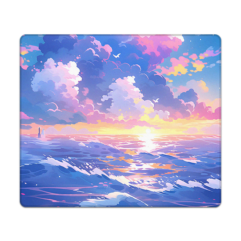 Mišja podloga s protukliznom površinom, podrška zapešća, gumeni materijal, crtani dizajn