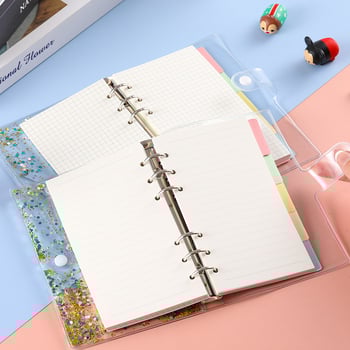 Bilježnica s PVC omotom i šljokicama, s otvorenim listovima, Dowling papir 100 g/m2, 80 stranica