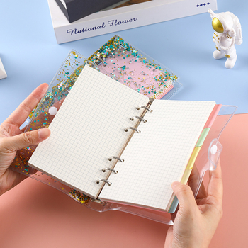 Bilježnica s PVC omotom i šljokicama, s otvorenim listovima, Dowling papir 100 g/m2, 80 stranica