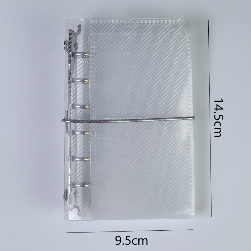 Prozirna Twill M5A7 bilježnica s PP koricama, vezenje Binder, japansko-korejski cute stil, mogućnost ispisa fotografija