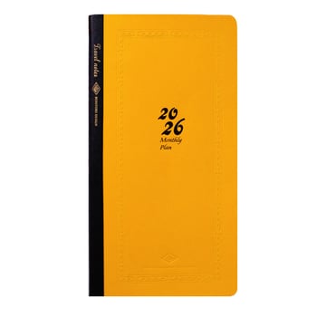 Bilježnica s šivanom povezom, Dowling papir, 100 g, 50–100 stranica, minimalistički stil, cjelogodišnji kalendar i mjesečni planovi za 2026.