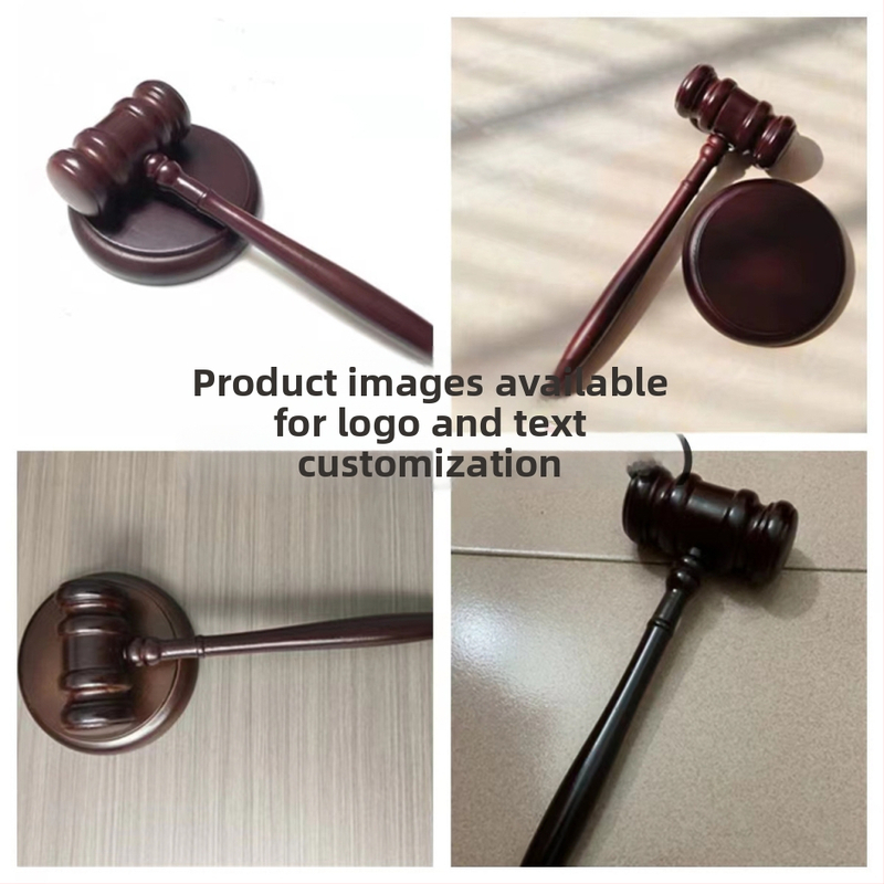 Drveni sudski čekić – sandalovo drvo i ružino drvo, JM marka, moderni minimalistički dizajn